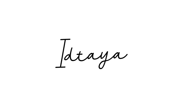 Design your own signature with our free online signature maker. With this signature software, you can create a handwritten (BallpointsItalic-DORy9) signature for name Idtaya. Idtaya signature style 11 images and pictures png