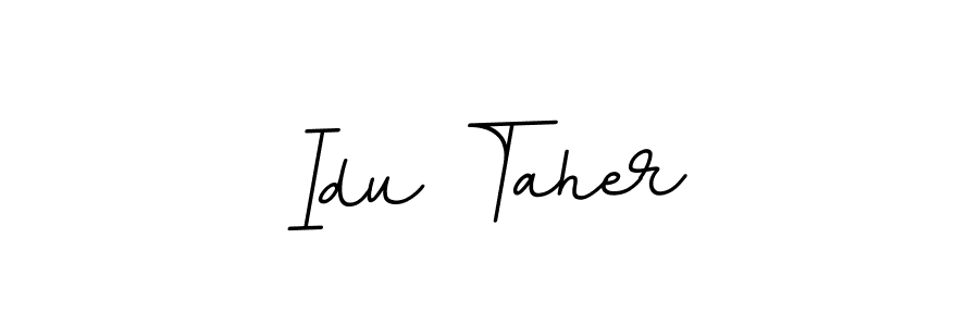 It looks lik you need a new signature style for name Idu Taher. Design unique handwritten (BallpointsItalic-DORy9) signature with our free signature maker in just a few clicks. Idu Taher signature style 11 images and pictures png