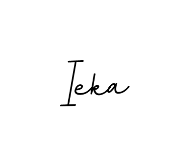 Make a beautiful signature design for name Ieka. With this signature (BallpointsItalic-DORy9) style, you can create a handwritten signature for free. Ieka signature style 11 images and pictures png