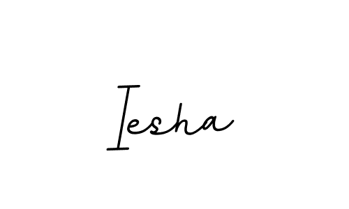 Make a beautiful signature design for name Iesha. With this signature (BallpointsItalic-DORy9) style, you can create a handwritten signature for free. Iesha signature style 11 images and pictures png