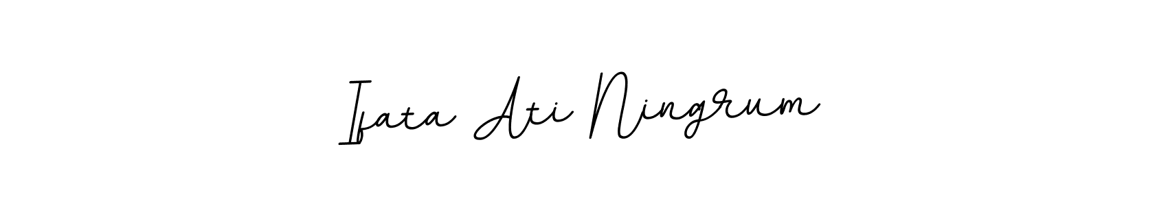 BallpointsItalic-DORy9 is a professional signature style that is perfect for those who want to add a touch of class to their signature. It is also a great choice for those who want to make their signature more unique. Get Ifata Ati Ningrum name to fancy signature for free. Ifata Ati Ningrum signature style 11 images and pictures png