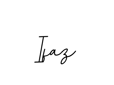 Use a signature maker to create a handwritten signature online. With this signature software, you can design (BallpointsItalic-DORy9) your own signature for name Ifaz. Ifaz signature style 11 images and pictures png