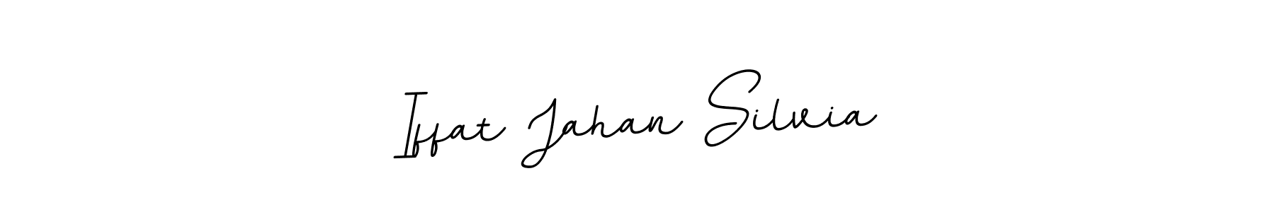 You can use this online signature creator to create a handwritten signature for the name Iffat Jahan Silvia. This is the best online autograph maker. Iffat Jahan Silvia signature style 11 images and pictures png