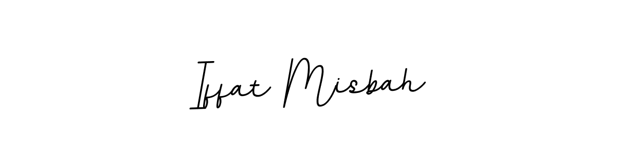 Use a signature maker to create a handwritten signature online. With this signature software, you can design (BallpointsItalic-DORy9) your own signature for name Iffat Misbah. Iffat Misbah signature style 11 images and pictures png