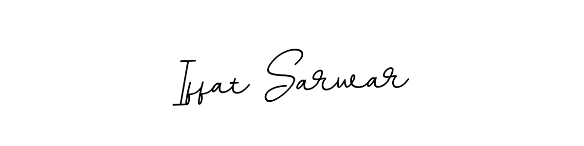 Make a beautiful signature design for name Iffat Sarwar. With this signature (BallpointsItalic-DORy9) style, you can create a handwritten signature for free. Iffat Sarwar signature style 11 images and pictures png
