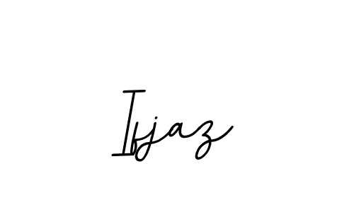 Use a signature maker to create a handwritten signature online. With this signature software, you can design (BallpointsItalic-DORy9) your own signature for name Ifjaz. Ifjaz signature style 11 images and pictures png