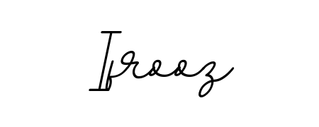 Enhance your business communications with Ifrooz signature in BallpointsItalic-DORy9 lettering. Clean, modern, and universally compatible. Ifrooz signature style 11 images and pictures png