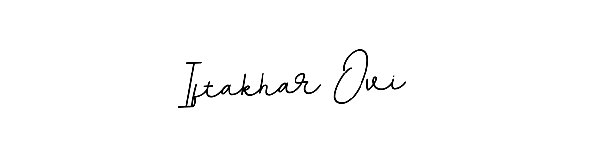 Create a beautiful signature design for name Iftakhar Ovi. With this signature (BallpointsItalic-DORy9) fonts, you can make a handwritten signature for free. Iftakhar Ovi signature style 11 images and pictures png