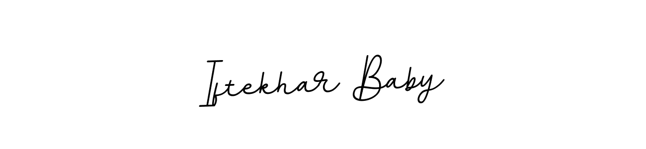 Design your own signature with our free online signature maker. With this signature software, you can create a handwritten (BallpointsItalic-DORy9) signature for name Iftekhar Baby. Iftekhar Baby signature style 11 images and pictures png