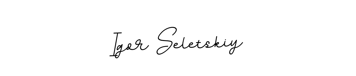 Create a beautiful signature design for name Igor Seletskiy. With this signature (BallpointsItalic-DORy9) fonts, you can make a handwritten signature for free. Igor Seletskiy signature style 11 images and pictures png