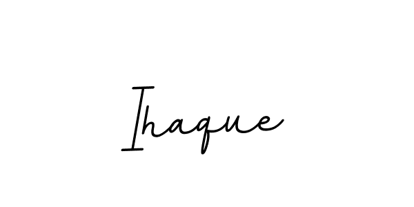 Design your own signature with our free online signature maker. With this signature software, you can create a handwritten (BallpointsItalic-DORy9) signature for name Ihaque. Ihaque signature style 11 images and pictures png