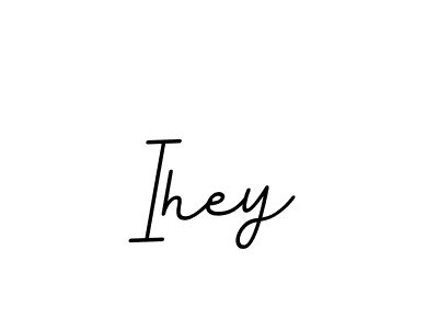 Use a signature maker to create a handwritten signature online. With this signature software, you can design (BallpointsItalic-DORy9) your own signature for name Ihey. Ihey signature style 11 images and pictures png