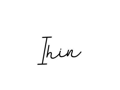 Make a beautiful signature design for name Ihin. With this signature (BallpointsItalic-DORy9) style, you can create a handwritten signature for free. Ihin signature style 11 images and pictures png