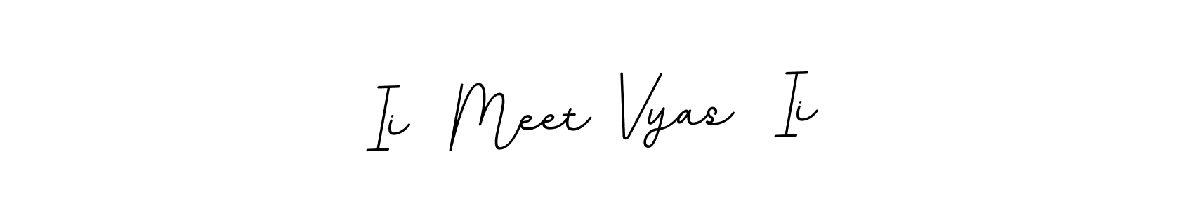 The best way (BallpointsItalic-DORy9) to make a short signature is to pick only two or three words in your name. The name Ii  Meet Vyas  Ii include a total of six letters. For converting this name. Ii  Meet Vyas  Ii signature style 11 images and pictures png
