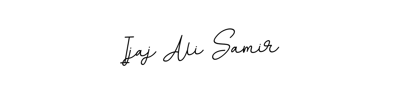 BallpointsItalic-DORy9 is a professional signature style that is perfect for those who want to add a touch of class to their signature. It is also a great choice for those who want to make their signature more unique. Get Ijaj Ali Samir name to fancy signature for free. Ijaj Ali Samir signature style 11 images and pictures png