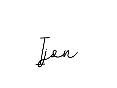 Design your own signature with our free online signature maker. With this signature software, you can create a handwritten (BallpointsItalic-DORy9) signature for name Ijon. Ijon signature style 11 images and pictures png