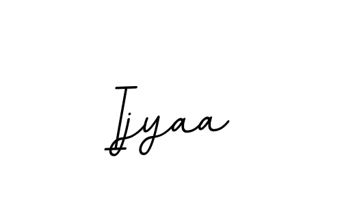 Design your own signature with our free online signature maker. With this signature software, you can create a handwritten (BallpointsItalic-DORy9) signature for name Ijyaa. Ijyaa signature style 11 images and pictures png