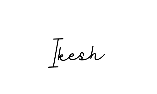 The best way (BallpointsItalic-DORy9) to make a short signature is to pick only two or three words in your name. The name Ikesh include a total of six letters. For converting this name. Ikesh signature style 11 images and pictures png