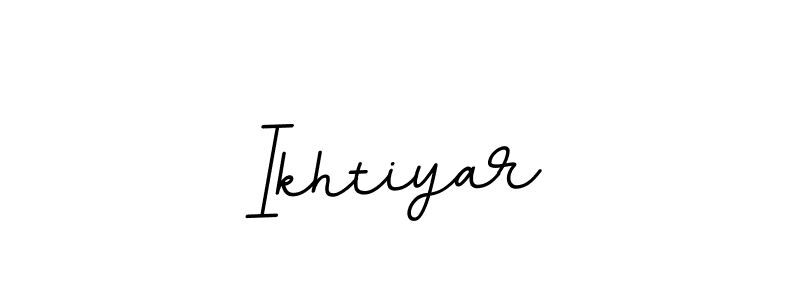 You should practise on your own different ways (BallpointsItalic-DORy9) to write your name (Ikhtiyar) in signature. don't let someone else do it for you. Ikhtiyar signature style 11 images and pictures png