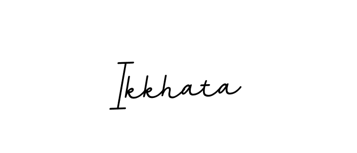 How to make Ikkhata name signature. Use BallpointsItalic-DORy9 style for creating short signs online. This is the latest handwritten sign. Ikkhata signature style 11 images and pictures png
