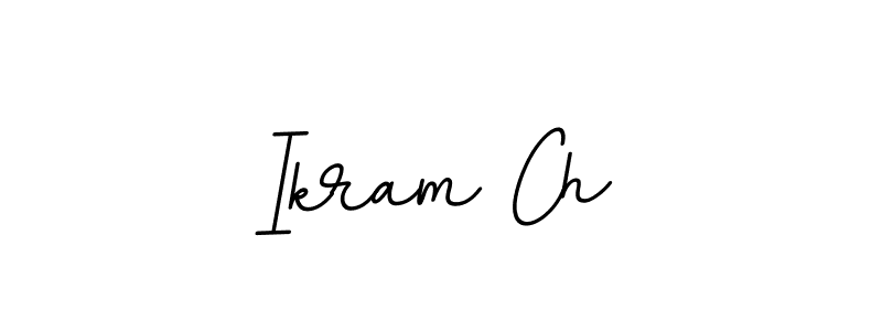 Use a signature maker to create a handwritten signature online. With this signature software, you can design (BallpointsItalic-DORy9) your own signature for name Ikram Ch. Ikram Ch signature style 11 images and pictures png