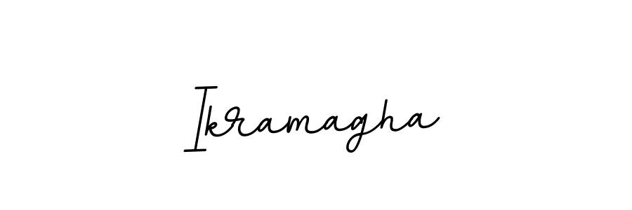 Ikramagha stylish signature style. Best Handwritten Sign (BallpointsItalic-DORy9) for my name. Handwritten Signature Collection Ideas for my name Ikramagha. Ikramagha signature style 11 images and pictures png