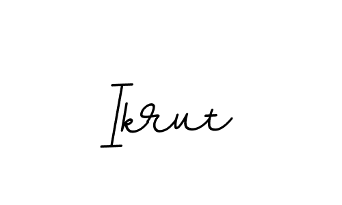 Use a signature maker to create a handwritten signature online. With this signature software, you can design (BallpointsItalic-DORy9) your own signature for name Ikrut. Ikrut signature style 11 images and pictures png