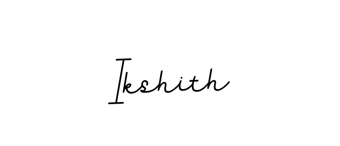 Use a signature maker to create a handwritten signature online. With this signature software, you can design (BallpointsItalic-DORy9) your own signature for name Ikshith. Ikshith signature style 11 images and pictures png