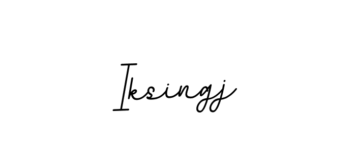 Make a beautiful signature design for name Iksingj. With this signature (BallpointsItalic-DORy9) style, you can create a handwritten signature for free. Iksingj signature style 11 images and pictures png