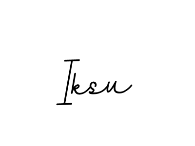 Use a signature maker to create a handwritten signature online. With this signature software, you can design (BallpointsItalic-DORy9) your own signature for name Iksu. Iksu signature style 11 images and pictures png