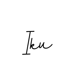 Iku stylish signature style. Best Handwritten Sign (BallpointsItalic-DORy9) for my name. Handwritten Signature Collection Ideas for my name Iku. Iku signature style 11 images and pictures png