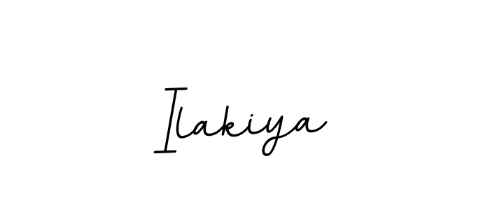 Use a signature maker to create a handwritten signature online. With this signature software, you can design (BallpointsItalic-DORy9) your own signature for name Ilakiya. Ilakiya signature style 11 images and pictures png