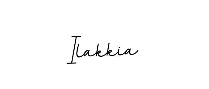 Create a beautiful signature design for name Ilakkia. With this signature (BallpointsItalic-DORy9) fonts, you can make a handwritten signature for free. Ilakkia signature style 11 images and pictures png
