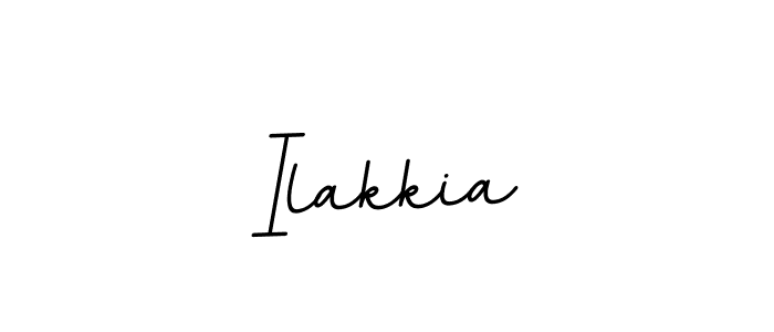 Create a beautiful signature design for name Ilakkia. With this signature (BallpointsItalic-DORy9) fonts, you can make a handwritten signature for free. Ilakkia signature style 11 images and pictures png