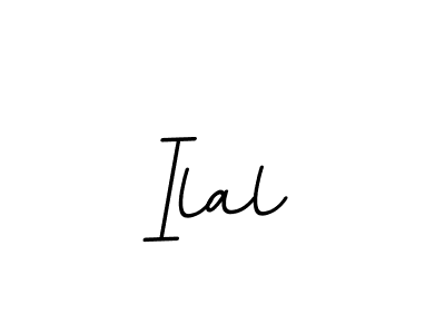 How to make Ilal name signature. Use BallpointsItalic-DORy9 style for creating short signs online. This is the latest handwritten sign. Ilal signature style 11 images and pictures png