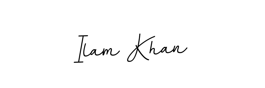 Make a beautiful signature design for name Ilam Khan. With this signature (BallpointsItalic-DORy9) style, you can create a handwritten signature for free. Ilam Khan signature style 11 images and pictures png