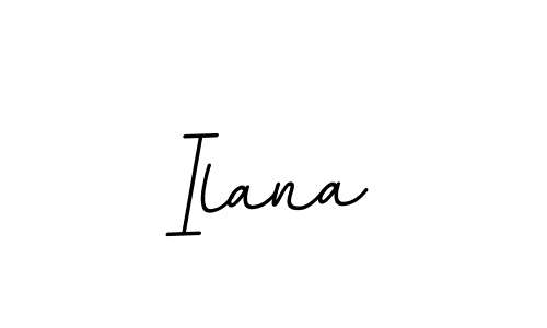 You should practise on your own different ways (BallpointsItalic-DORy9) to write your name (Ilana) in signature. don't let someone else do it for you. Ilana signature style 11 images and pictures png