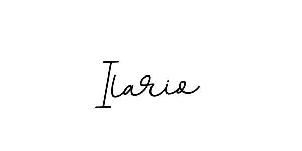 Make a beautiful signature design for name Ilario. With this signature (BallpointsItalic-DORy9) style, you can create a handwritten signature for free. Ilario signature style 11 images and pictures png