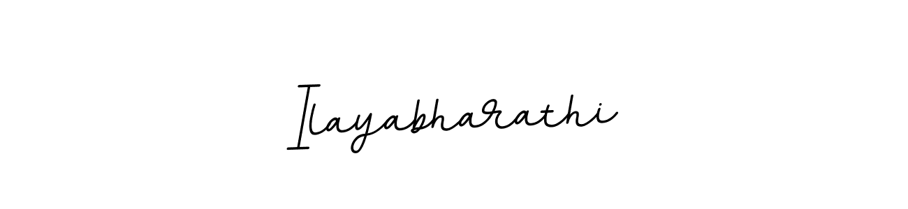 Design your own signature with our free online signature maker. With this signature software, you can create a handwritten (BallpointsItalic-DORy9) signature for name Ilayabharathi. Ilayabharathi signature style 11 images and pictures png