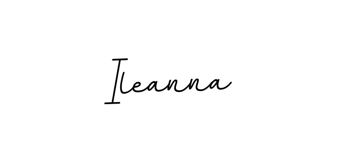 Ileanna stylish signature style. Best Handwritten Sign (BallpointsItalic-DORy9) for my name. Handwritten Signature Collection Ideas for my name Ileanna. Ileanna signature style 11 images and pictures png