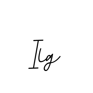 How to make Ilg name signature. Use BallpointsItalic-DORy9 style for creating short signs online. This is the latest handwritten sign. Ilg signature style 11 images and pictures png