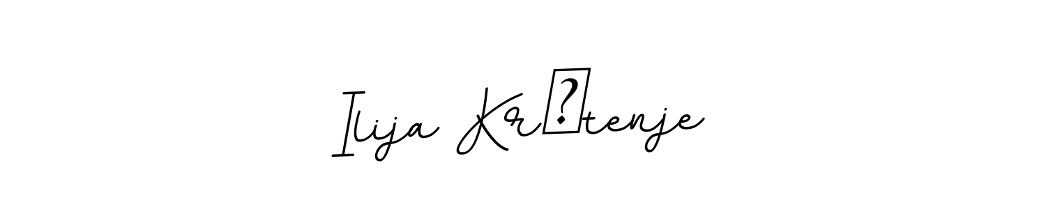 The best way (BallpointsItalic-DORy9) to make a short signature is to pick only two or three words in your name. The name Ilija Krštenje include a total of six letters. For converting this name. Ilija Krštenje signature style 11 images and pictures png