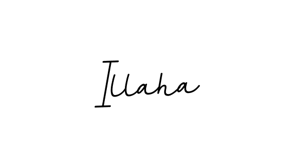 How to make Illaha signature? BallpointsItalic-DORy9 is a professional autograph style. Create handwritten signature for Illaha name. Illaha signature style 11 images and pictures png