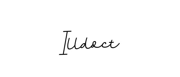Create a beautiful signature design for name Illdoct. With this signature (BallpointsItalic-DORy9) fonts, you can make a handwritten signature for free. Illdoct signature style 11 images and pictures png