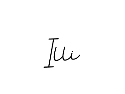 The best way (BallpointsItalic-DORy9) to make a short signature is to pick only two or three words in your name. The name Illi include a total of six letters. For converting this name. Illi signature style 11 images and pictures png