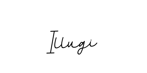 You should practise on your own different ways (BallpointsItalic-DORy9) to write your name (Illugi) in signature. don't let someone else do it for you. Illugi signature style 11 images and pictures png