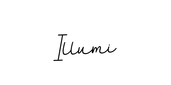 Make a beautiful signature design for name Illumi. With this signature (BallpointsItalic-DORy9) style, you can create a handwritten signature for free. Illumi signature style 11 images and pictures png