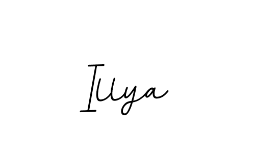 Design your own signature with our free online signature maker. With this signature software, you can create a handwritten (BallpointsItalic-DORy9) signature for name Illya. Illya signature style 11 images and pictures png