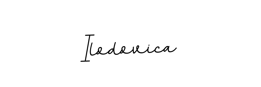 Use a signature maker to create a handwritten signature online. With this signature software, you can design (BallpointsItalic-DORy9) your own signature for name Ilodovica. Ilodovica signature style 11 images and pictures png