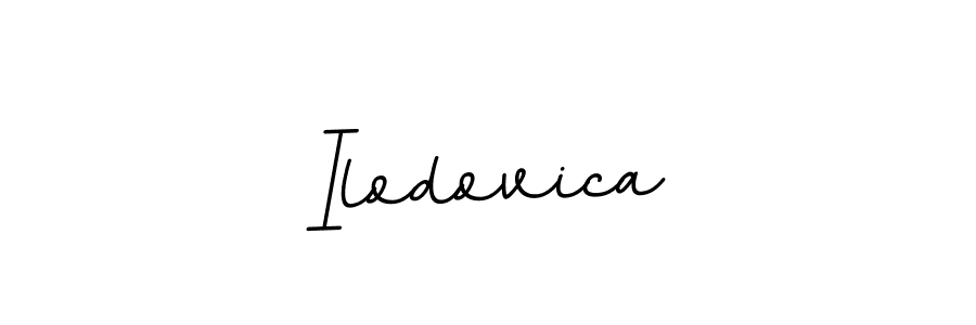 Use a signature maker to create a handwritten signature online. With this signature software, you can design (BallpointsItalic-DORy9) your own signature for name Ilodovica. Ilodovica signature style 11 images and pictures png